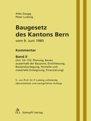 cover image of Baugesetz des Kantons Bern